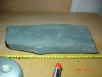 Black mud stones at the surface of Xinjiangs Robubo