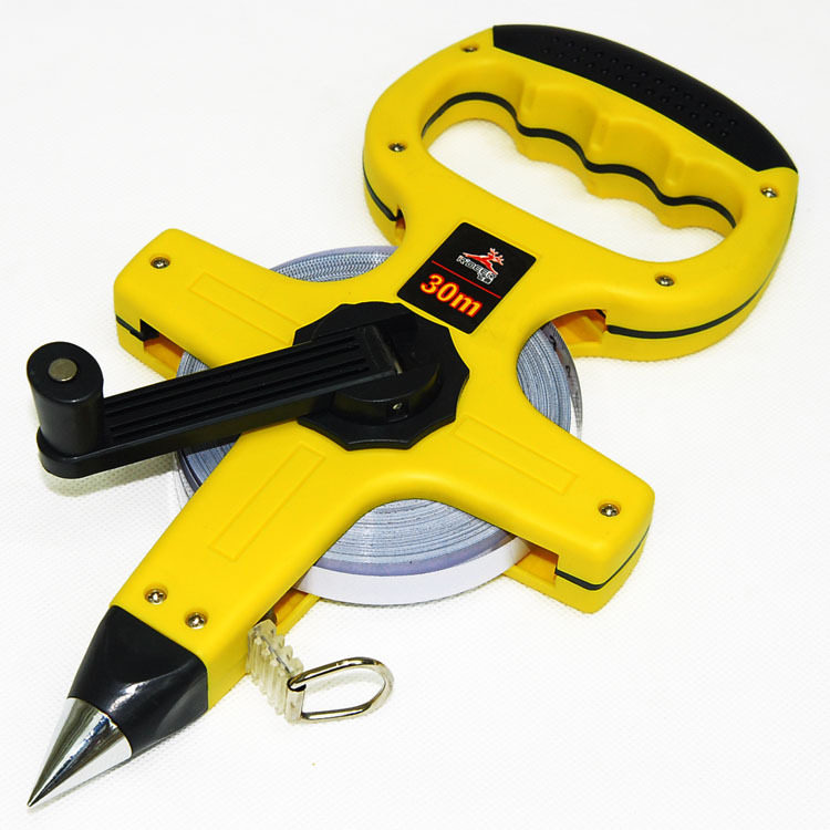 飞鹿rt-w50 手提式架式钢卷尺 工程地测量工具 50米长卷尺