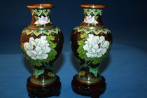 Old authentic Bronze tire gold plated old cloisonne vase old cloisonne vase price