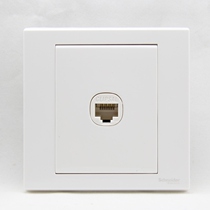 Schneider Chisen switch socket panel Ruyi series Single computer network socket EV51RJ5 White