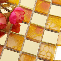 Linus mosaic golden dragon pattern mirror mosaic living room puzzle background wall sticker 1DB3-BDB9