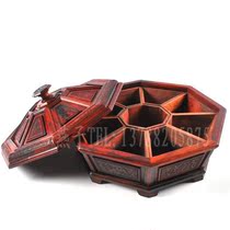 Wood carving sour branches wedding gifts * housewarming gifts * red wood candy box fruit plate sour branches activity fruit Basin