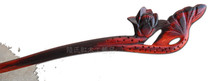 Authentic Indian small leaf purple sandalwood hairpin _ lotus lotus leaf hairpin (made by Lus red carpenters heart)