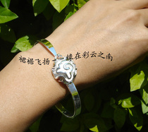 Ethnic style seedling silver bracelet rose bracelet spot