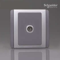 Pearl River Delta 388 above Schneider switch socket panel E3000 series silver and gray single-unit TV