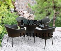 Rattan coffee table five pieces set Outdoor rattan chairs garden table and chair furniture dining tables and chairs leisure furniture