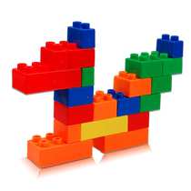 350g square plastic interspersed building blocks assembled building blocks educational toys childrens toys mixed batch