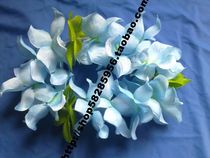 Head ring Hawaiian grass skirt elastic adjustment hula accessories wreath with leaves Pink Blue