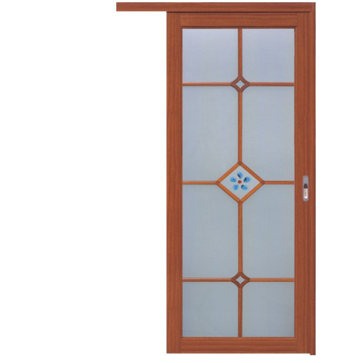 深宇门业钛镁铝合金单轨道吊趟门移门sd004