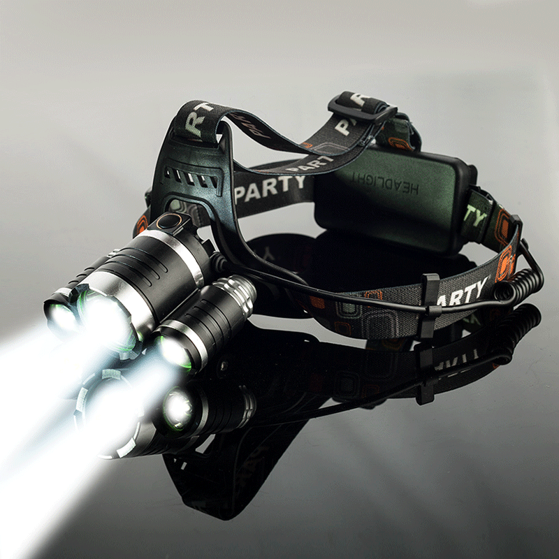 头灯强光充电超亮远射钓鱼灯夜钓灯led疝气t6头戴手电筒狩猎矿灯
