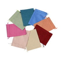 Imitation linen rope bundle pocket 17x23 sachet sachet empty bag Wen play jewelry linen packaging bag custom