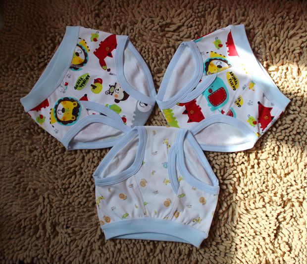 Warm Xin children's pure cotton printed panties Baby cotton cartoon briefs Boys pure cotton shorts pants