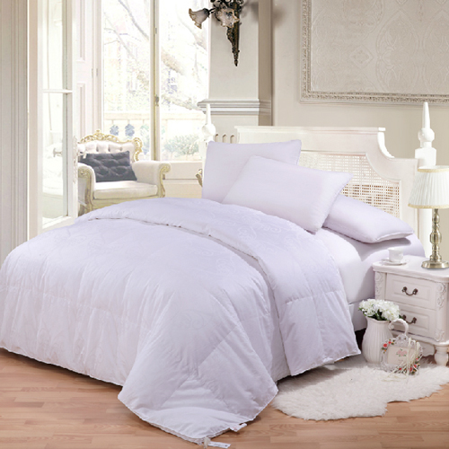 东隆家纺舒漫90白鹅绒被 双人羽绒被芯春秋被子贡缎提花床上用品