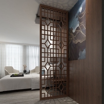 New Chinese Screen Partition Living Room Tea Restaurant Hotel Bookroom bedroom minimalist solid wood Classical Hollowed-out roof Heaven