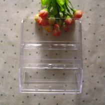 Guesthouse Paid use of Dove Goods Merchandise Show Shelf Hotel Room Paid Supplies Small Triple Layer Plastic Transparent Shelf