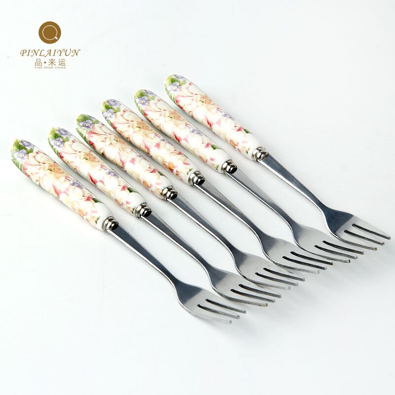 [article to transport] han edition ipads China tea service supporting fruit fork 】 【 creative fruit fruit fork fork suits for