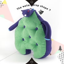 Steam elf creative personality gift water drop series pillow hippo pink purple