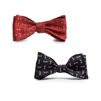 American Tourism Metropolitan Museum Cultural and Creative Souvenirs Boutique Dragonfly Pattern Collar Bow Tie
