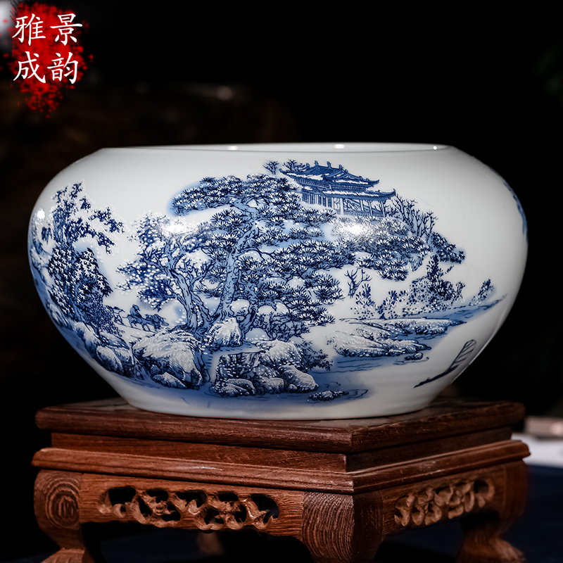 Jingdezhen ceramics art of Chinese interior landscape aquarium accessories in the sitting room feng shui creative furnishing articles