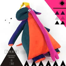 Steam Elf Creative Gift Triangle Series Elephant Contrast Purple Orange
