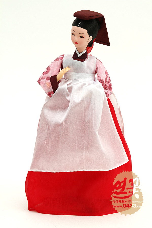 Korea original imported doctor female hanbok doll Korean traditional doll handicraft H-P09012