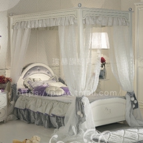 Childrens bed Princess bed Girl European model room Childrens room Single bed 1 2 meters girl bed Solid wood childrens room