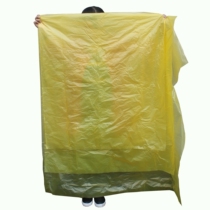 Yellow flat mouth 240L liter sanitation thick garbage bag large 120L plastic bag 80 liter 100L sanitation bag
