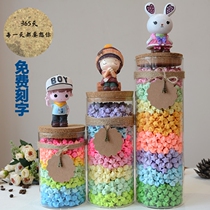 Creative large wishing bottle cork bottle cork glass bottle lucky star origami star bottle 1314 wish drift bottle