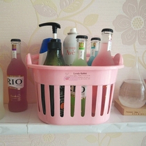 Powder PP plastic cartoon plastic cartoon rabbit basket bathroom bathroom blue and blue cup basket handheld blue