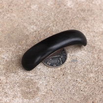 Black sandalwood imitation Qing Dynasty large curved double-pointed jade hairpin plain face use video (Lus Mahogany)