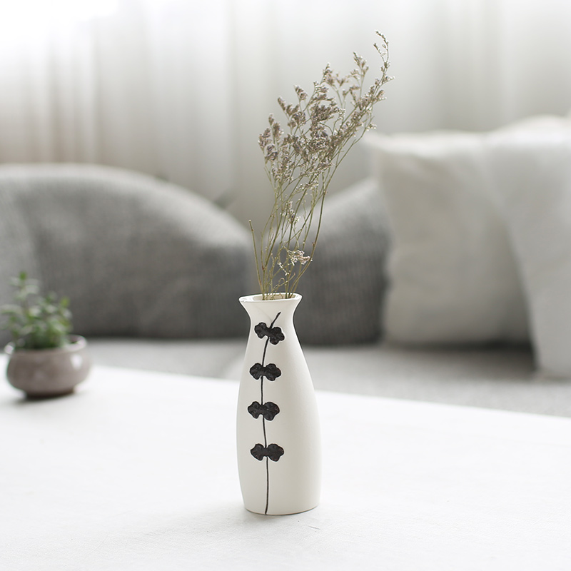 Nan sheng I and contracted mini ceramic vase simulation flowers, dried flowers, household act the role ofing is tasted furnishing articles mesa of flower arrangement