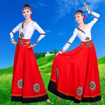Customized Xinjiang dance practice pendulum Yi Uyghur Tibetan practice skirt performance costume skirt long skirt skirt