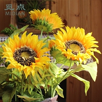 Find-spot emulated sunflower bouquet Sunflower Living room Decorative Floral Silk Tabletop Pendulum for a minimalist modern