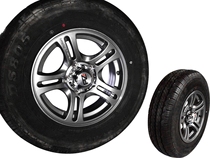 Trailer tires aluminum alloy rims 14 inches 5-114 3 The price of 1
