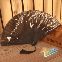Japanese Folding Fan Folding Fan Japanese Fan Women's Fan Women's Famous Japanese Painting Silk Fan Gift Fan