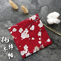 Small handkerchief pure cotton ladies ancient handkerchief ladies cotton sweat-absorbing literary lady retro ancient handkerchief ancient style