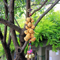 Fulu wind chime hand-painted small gourd pendant ethnic handicraft Bell restaurant homestay decoration feng shui hanging decoration