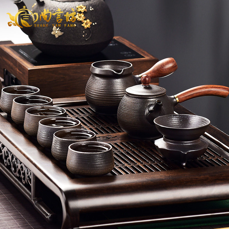 It still fang firewood kung fu tea set the home side by hand pot of thick ceramic tea set gift boxes restoring ancient ways