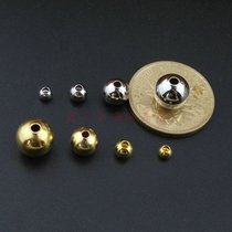 Brass electroplated copper beads 3-4-5-6-7-8mm transfer beads light positioning beads round beads scattered beads