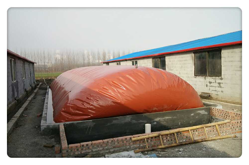 Large-scale aquaculture digester equipment Rural household soft body red mud digester gas storage bag cover PVC biogas bag