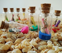 10 retro wishing bottle wish bottle home decoration bottle Mini small glass bottle gift bottle drift bottle