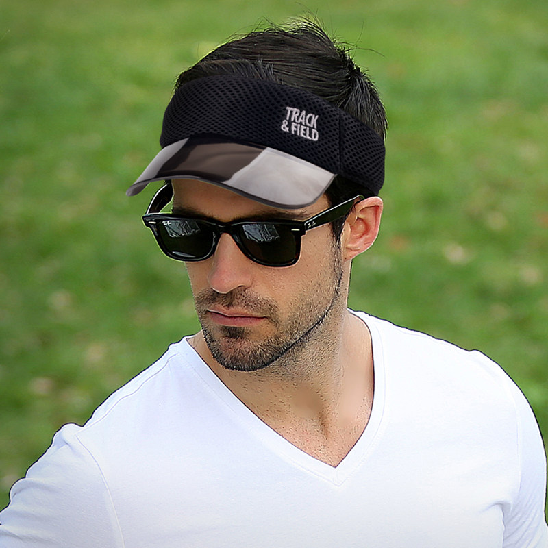 运动网球帽男士夏季帽子空顶帽户外防晒太阳帽男士无顶遮阳帽