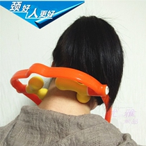 White-collar office manual clip neck artifact elderly people use neck massage beating stick to adjust to relieve cervical spine