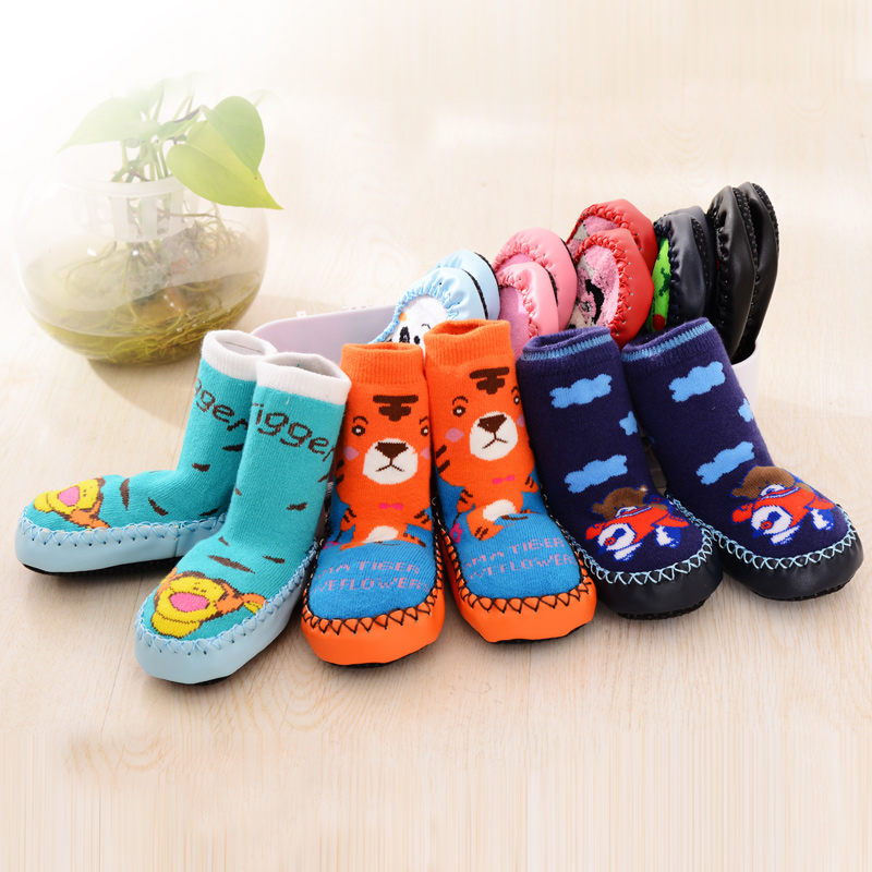 Fall and Winter baby socks baby anti - slip floor socks and thick socks