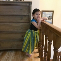 Foreign trade Original single female baby ice and snow Chienana princess nepotism dress girl childrens performance dresses