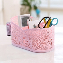 Creative Plastic Containing Basket Bathroom Desktop Cosmetic Finishing Basket Containing Basket small basket Kitchen Containing box