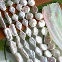 Natural pearl accessories prismatic shaped long strip Pearl spacer scattered beads handmade jewelry diy accessories