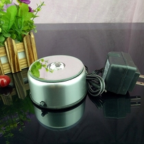 Luminous LED seven-color rotating base plug-in battery lamp accessories bedroom desktop night light ornaments