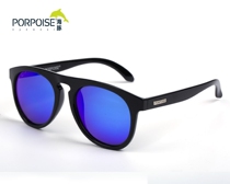 Dolphins new men and womens small frame high-definition driving polarized driving mirror sunglasses retro personality wave sunglasses 6101
