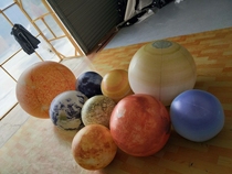 PVC take-off earth gas mold Nine planets light balloon inflatable earth moon shopping mall bar decoration planet